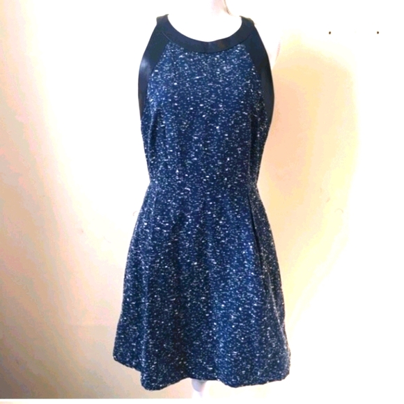 Sea New York Dresses & Skirts - Sea New York blue cream tweed dress